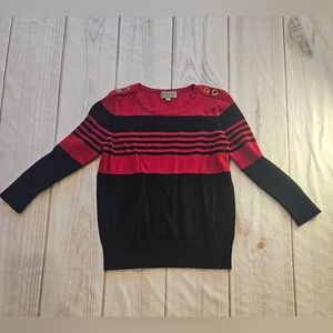 Red and black sweater